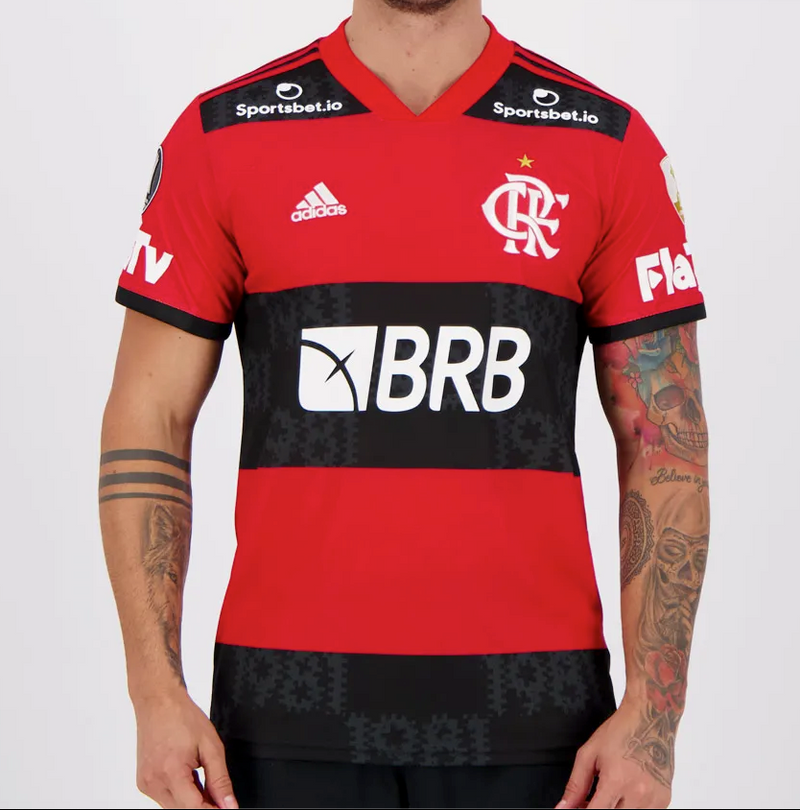 Camisa Adidas Flamengo I 2021 Libertadores / Brasileirao