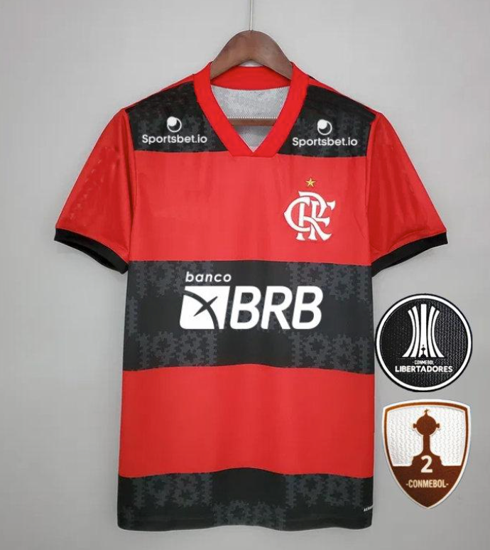 Camisa Adidas Flamengo I 2021 Libertadores / Brasileirao